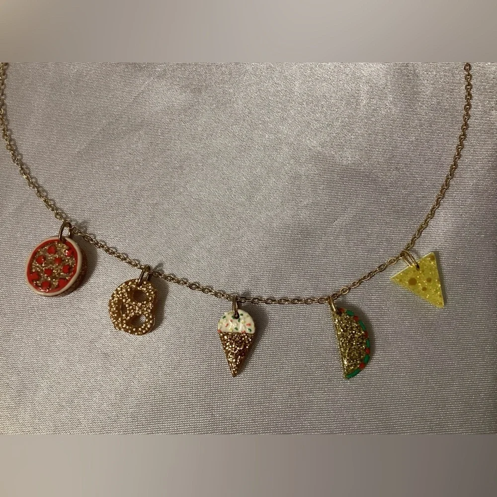J Crew “Crew Cuts” Foodie Charm Necklace - Picture 2 of 3